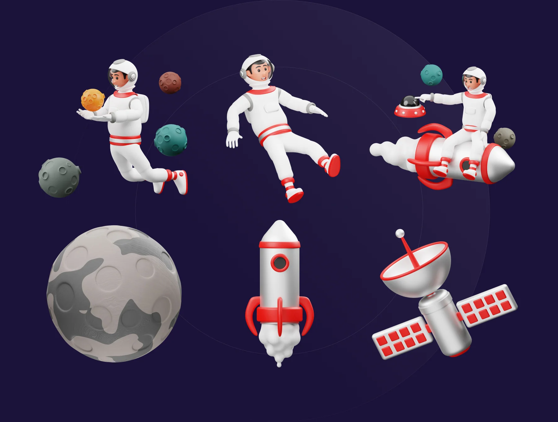 Astronaut 3D Character Illustration 5