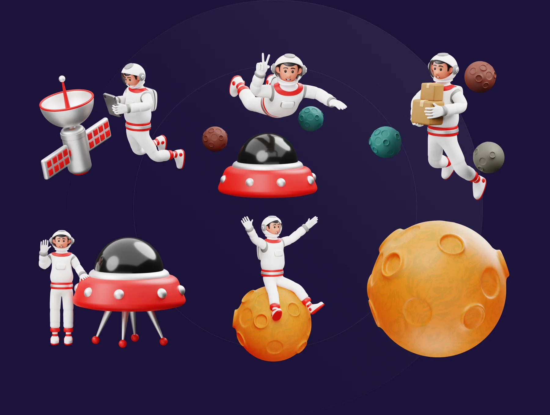Astronaut 3D Character Illustration 6