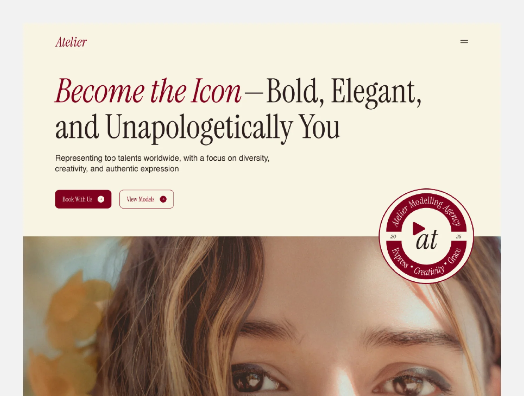 Atelier - Modelling Agency Framer Template