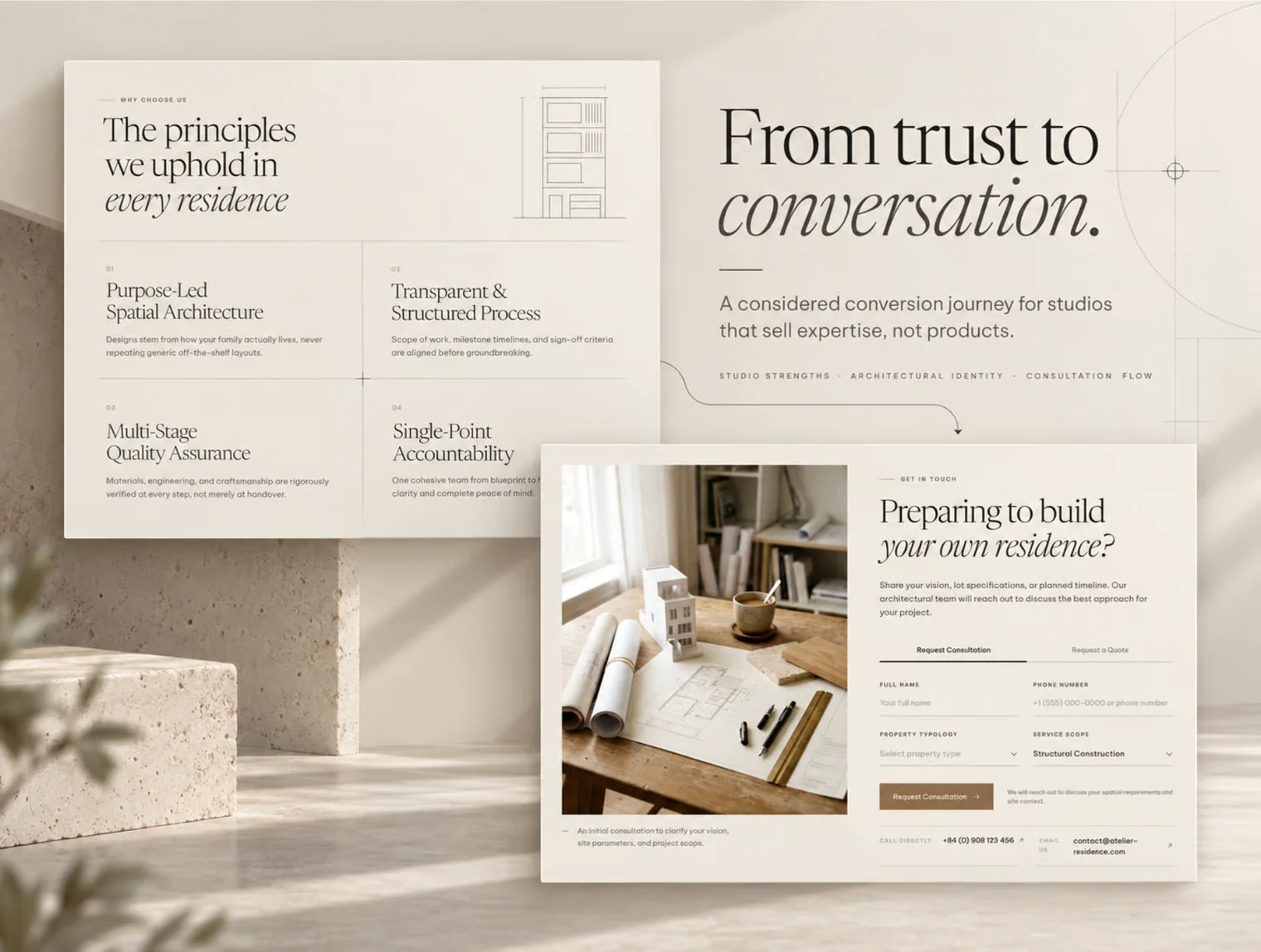 Atelier Residence — Luxury Architecture Studio Template 5