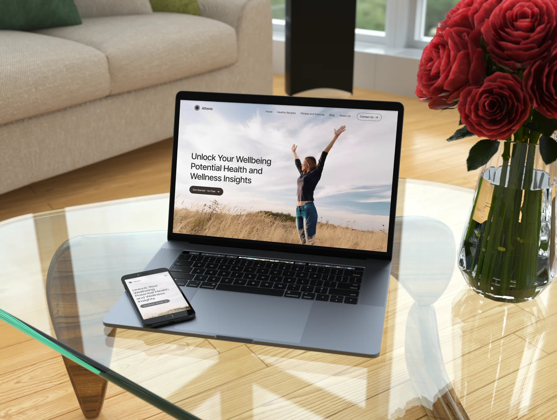 Athena - Healthy and Wellness Website Template 5