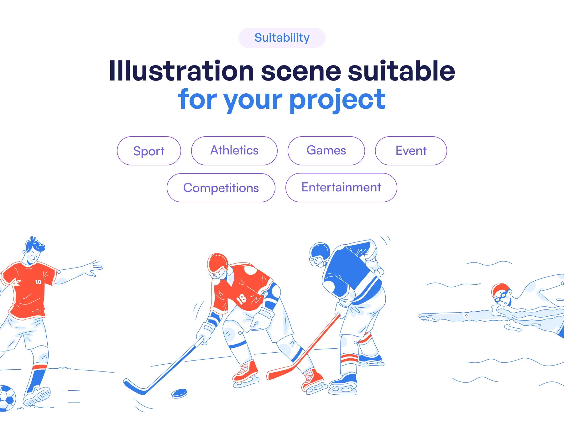 Athlety - Sport & Athlety Illustration Set 4