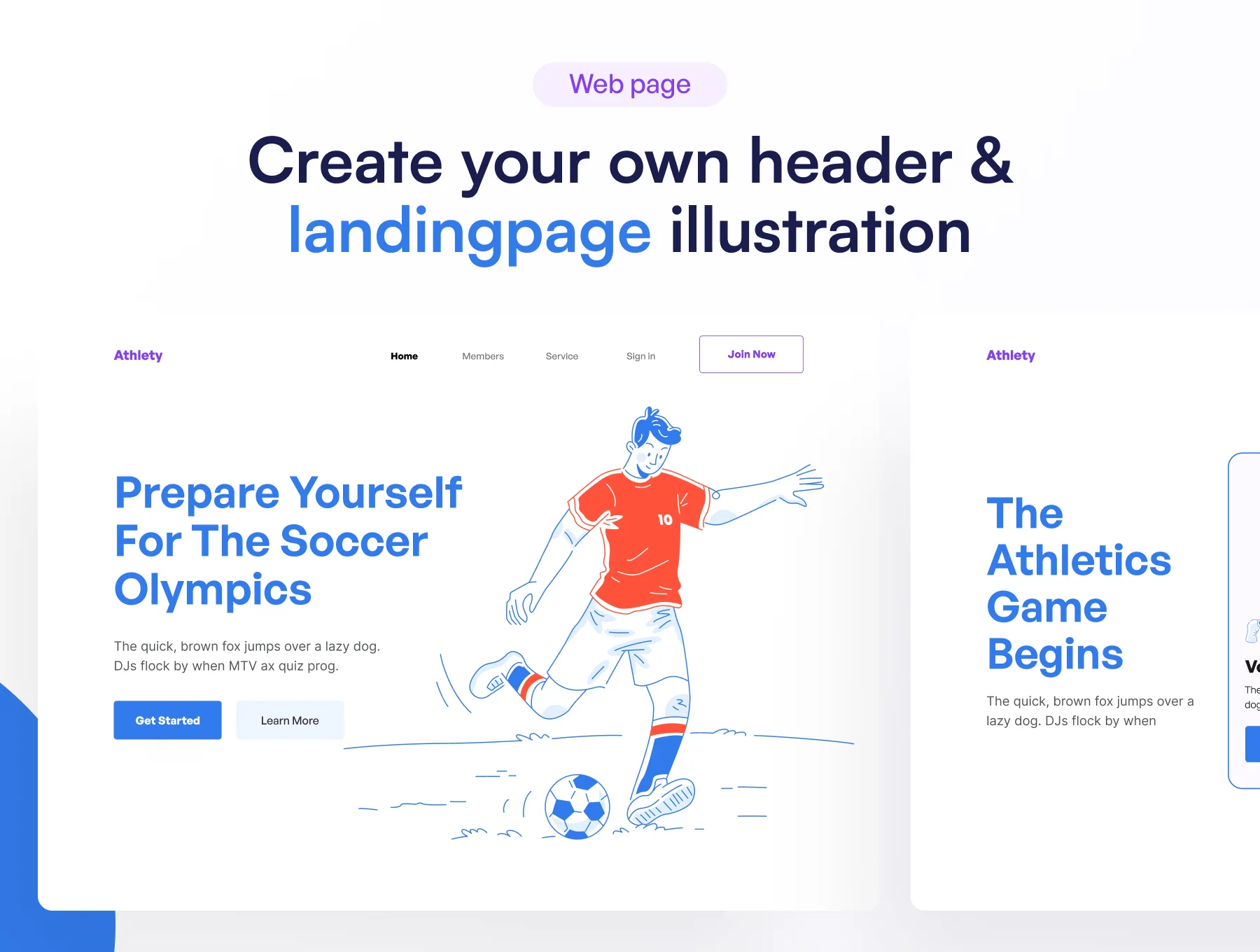 Athlety - Sport & Athlety Illustration Set 6