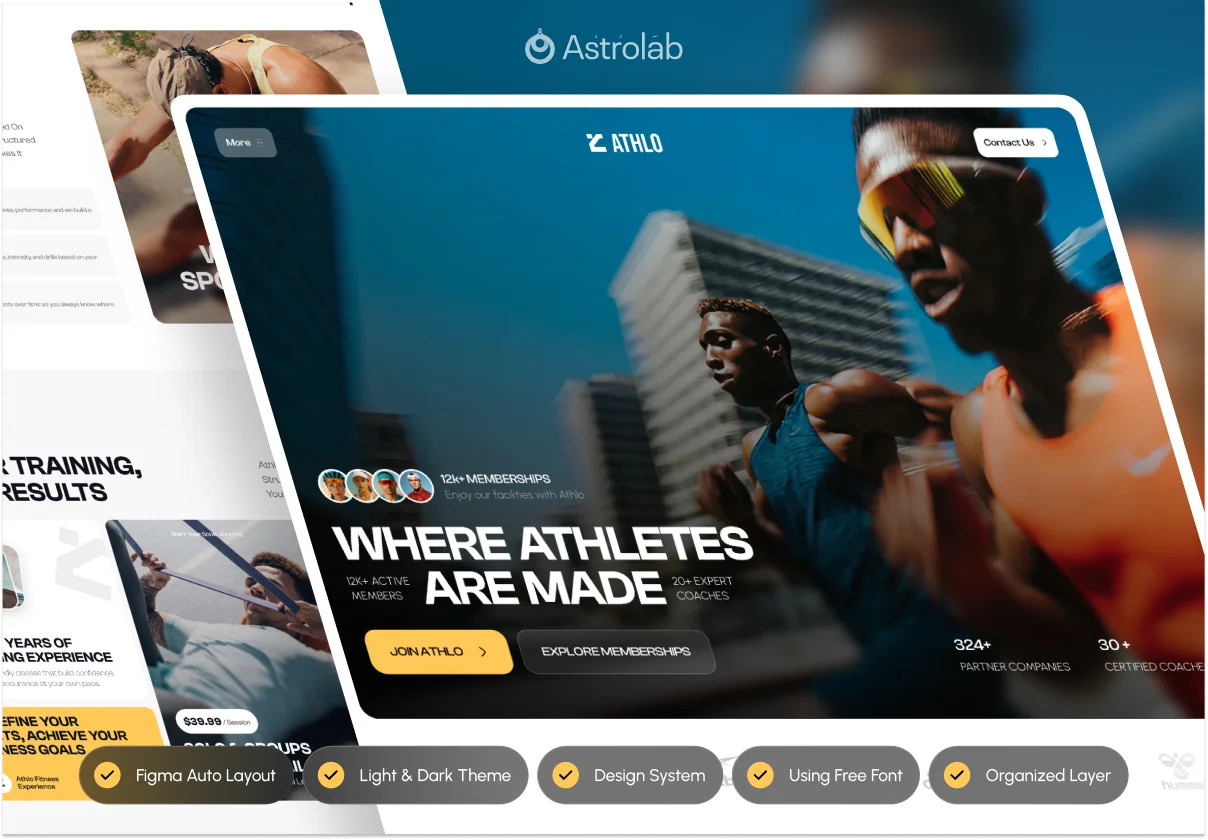 ATHLO: Your Sport & Fitness Website Template