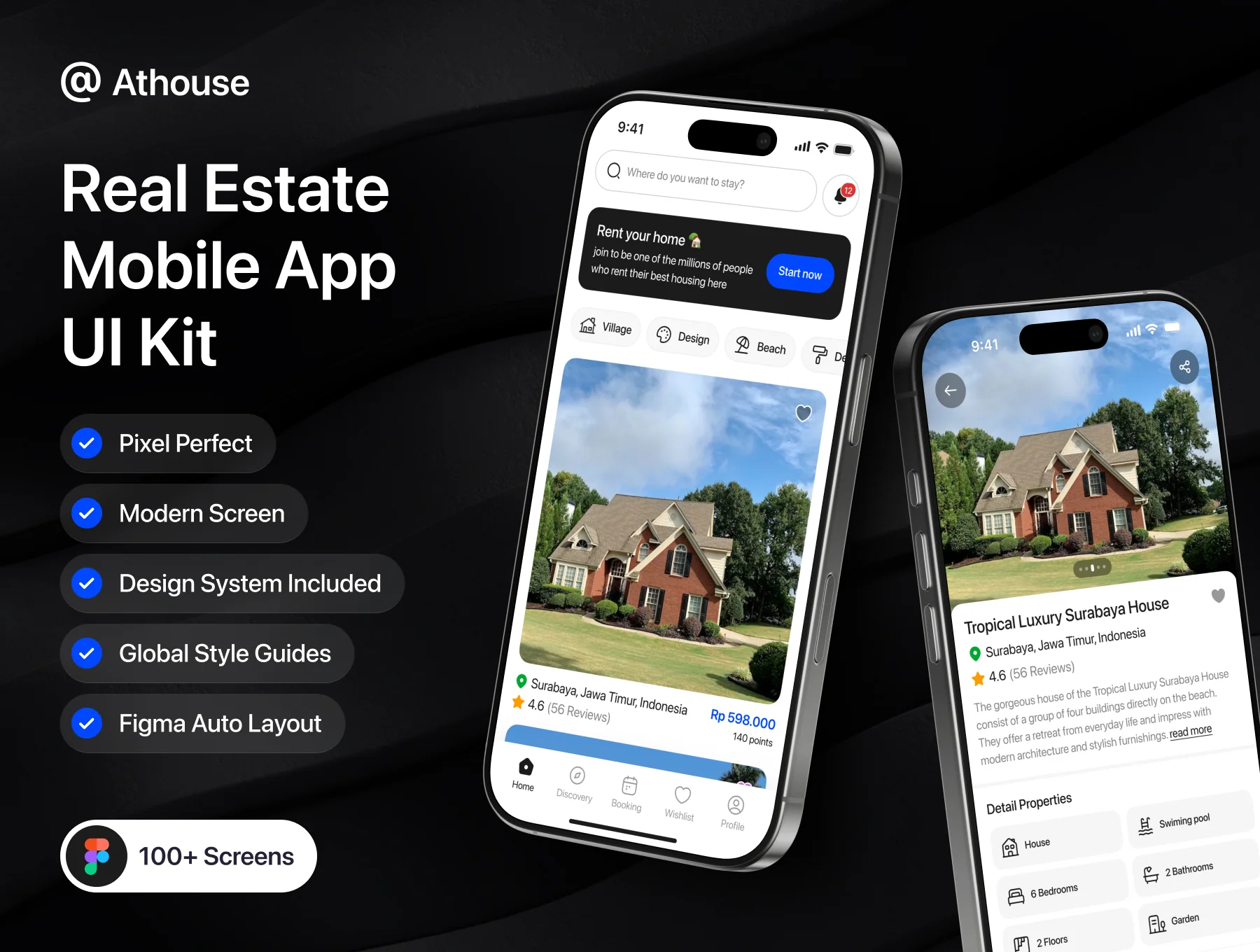 Athouse - Real Estate Mobile App UI Kit