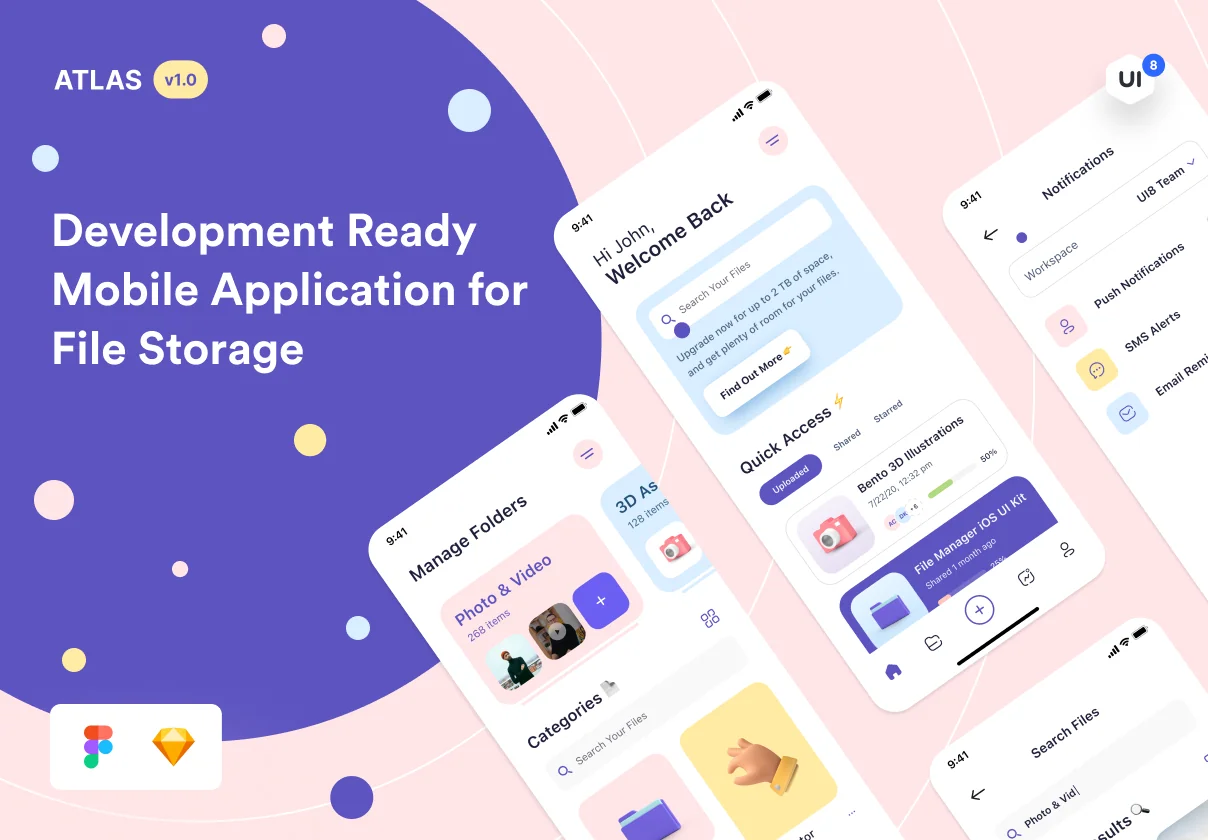 Atlas - File Manager iOS UI Kit