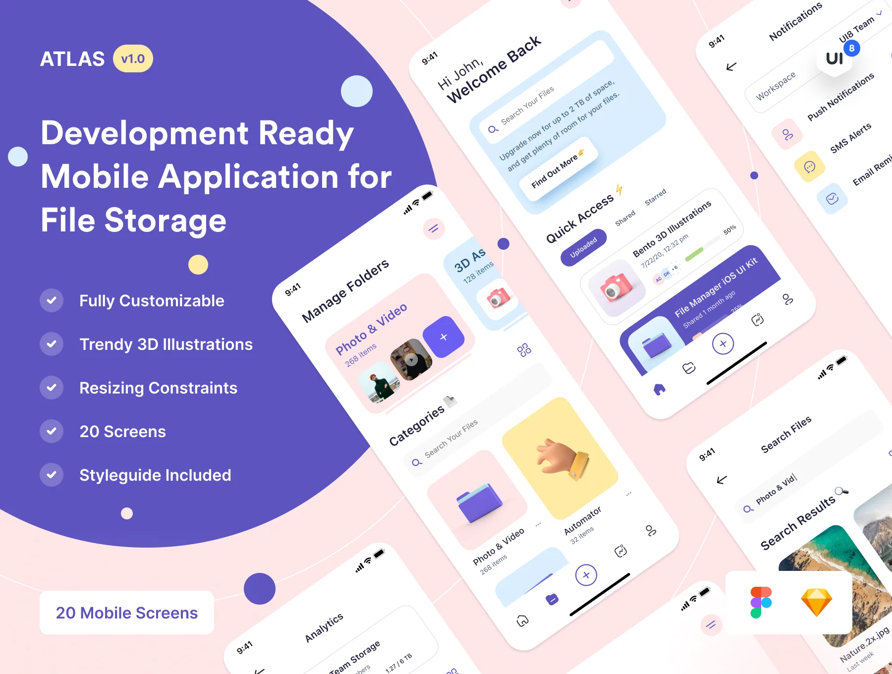 Atlas - File Manager iOS UI Kit