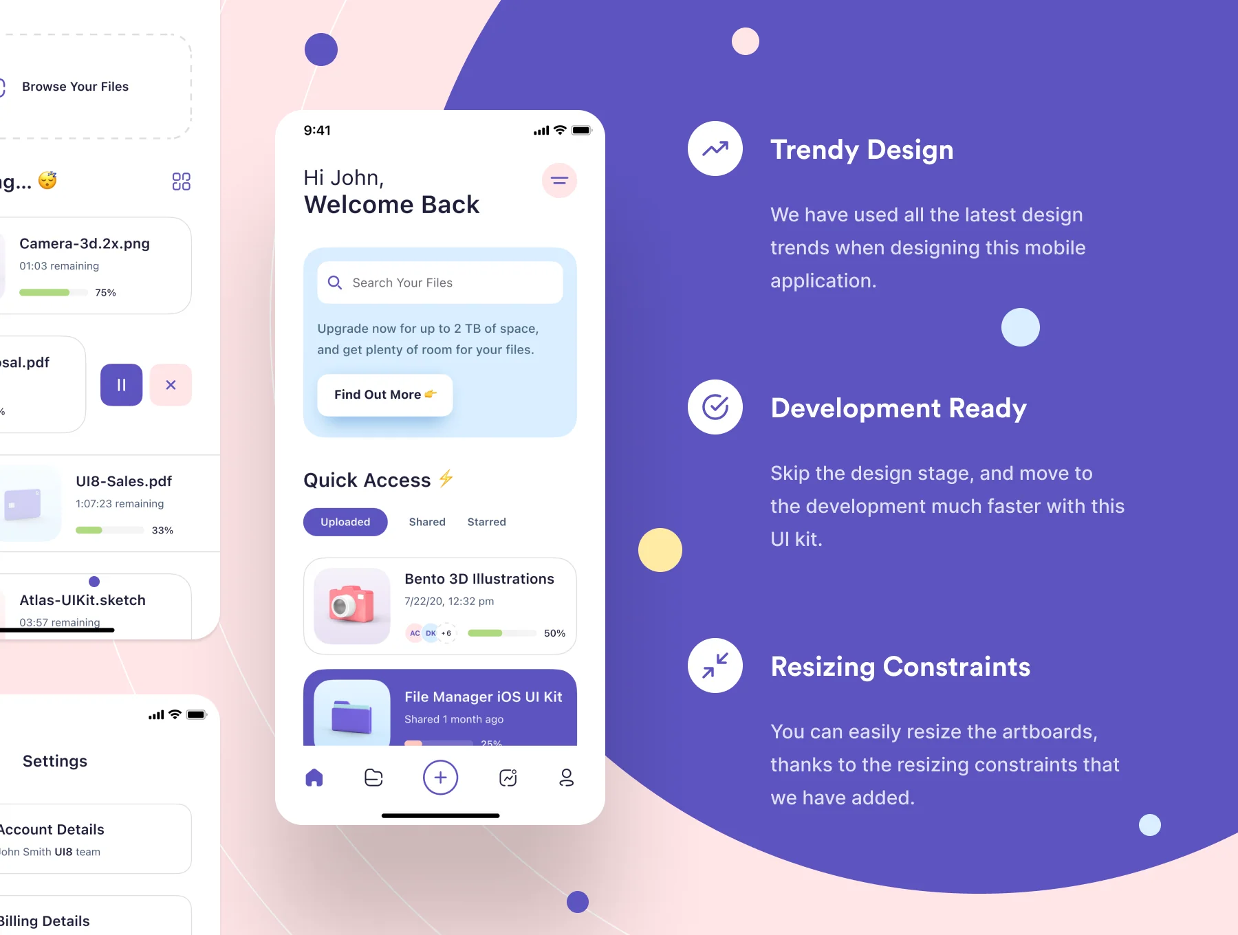 Atlas - File Manager iOS UI Kit 5