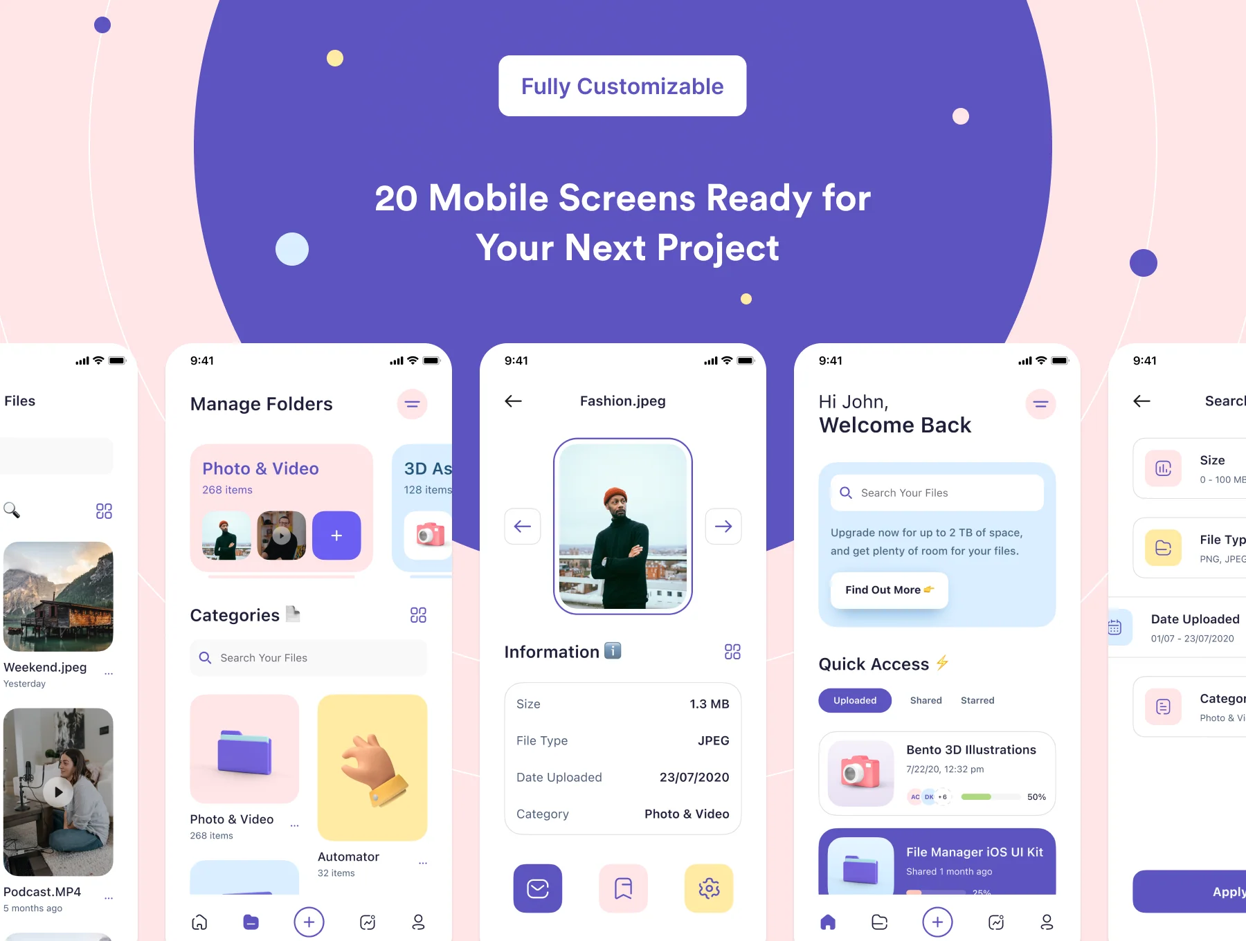 Atlas - File Manager iOS UI Kit 8