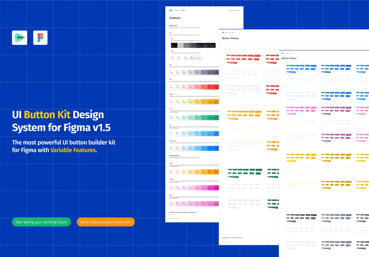 Atomic Design System Starter UI Kits For Figma (v1.5)