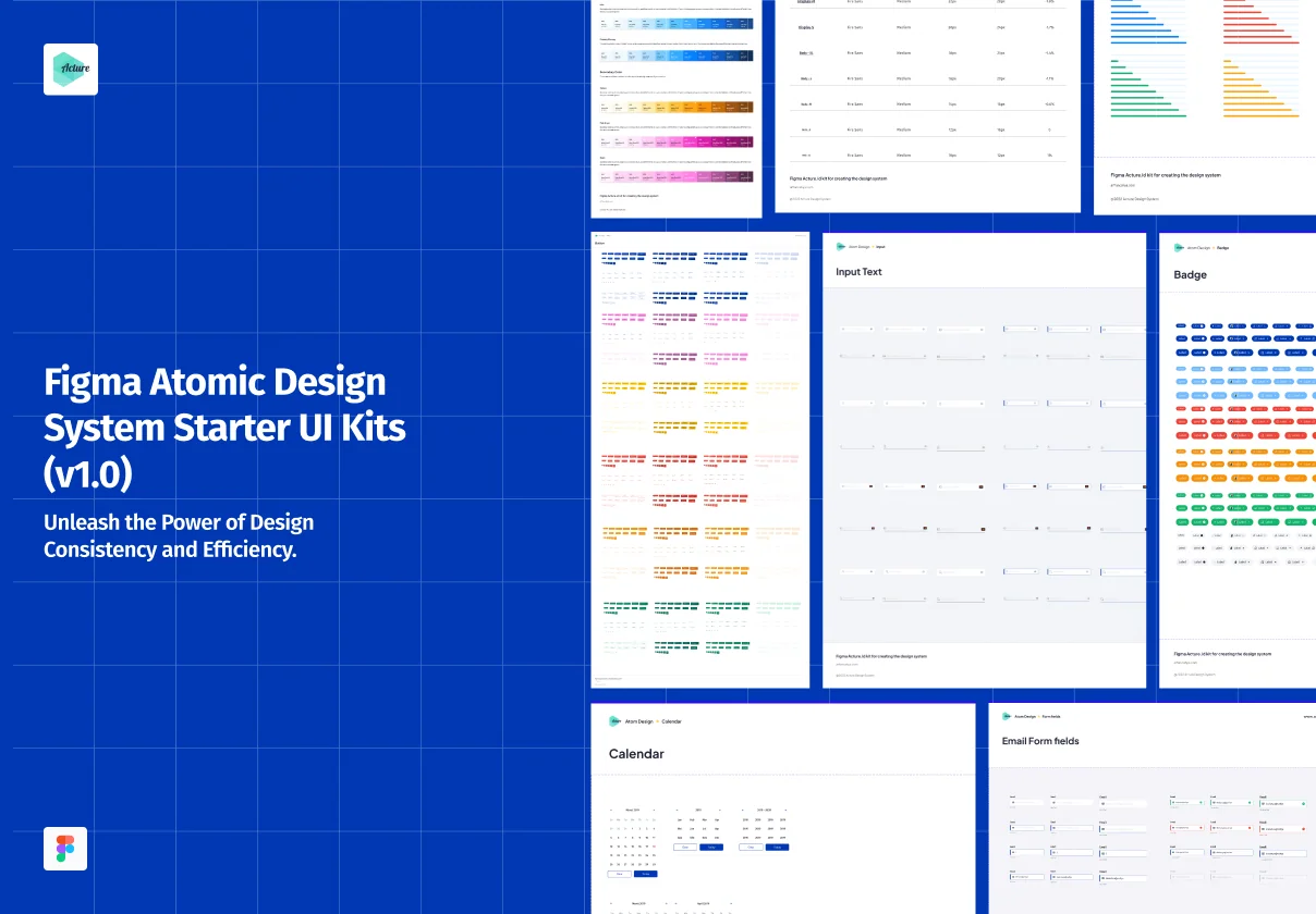 Figma Atomic Design System Starter UI Kits (v1.0)