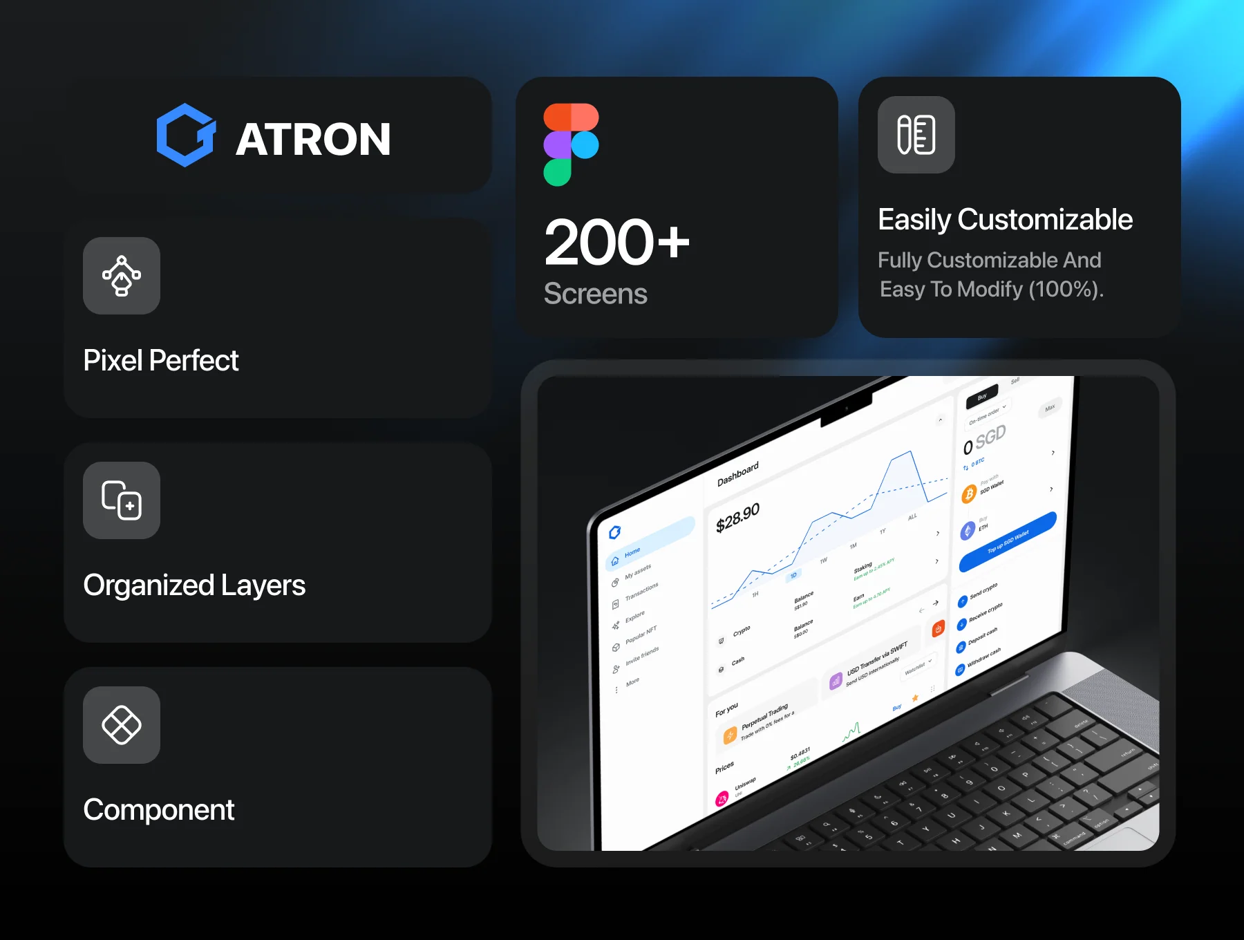 Atron – Trading Crypto Dashboard UI Kit 2