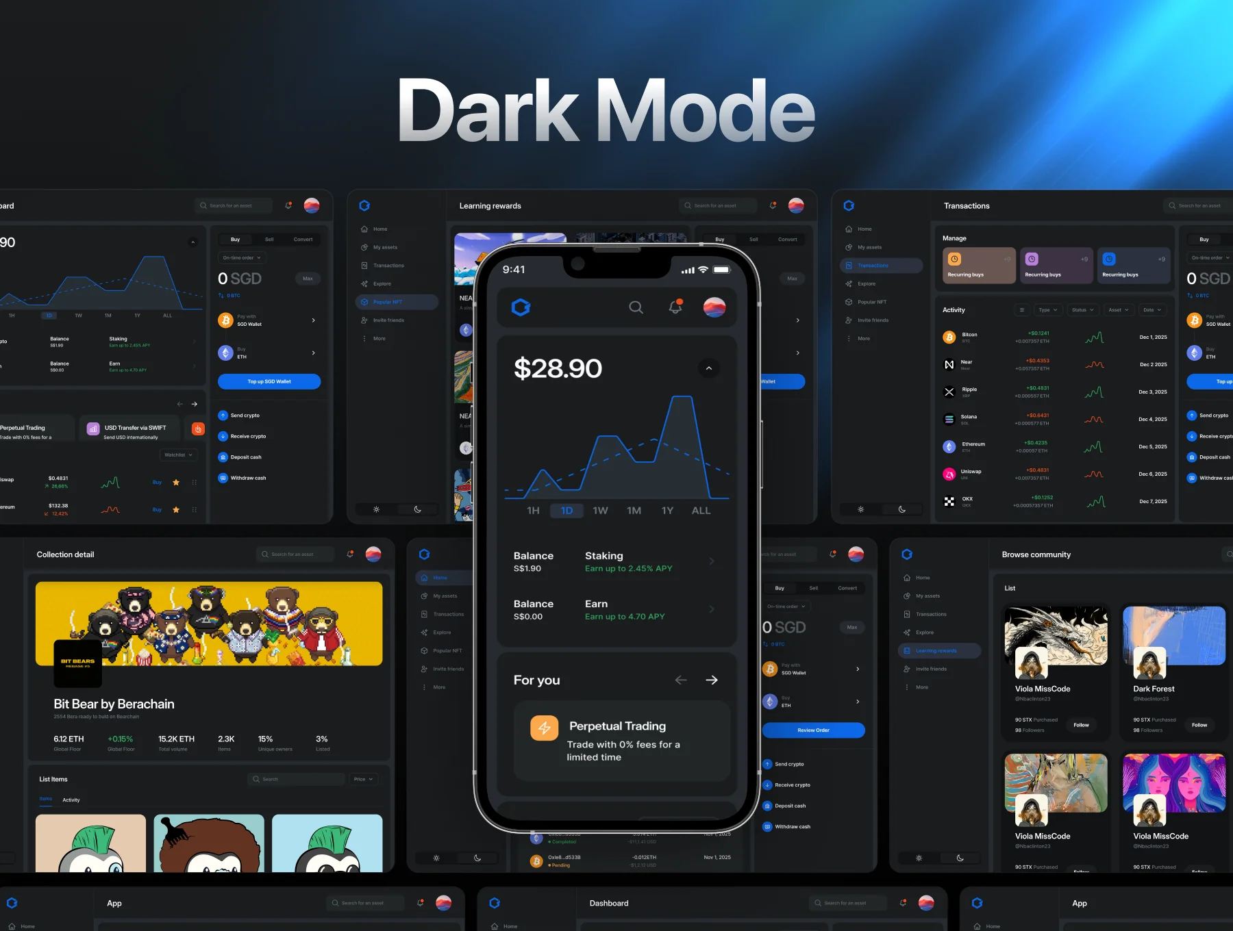 Atron – Trading Crypto Dashboard UI Kit 6