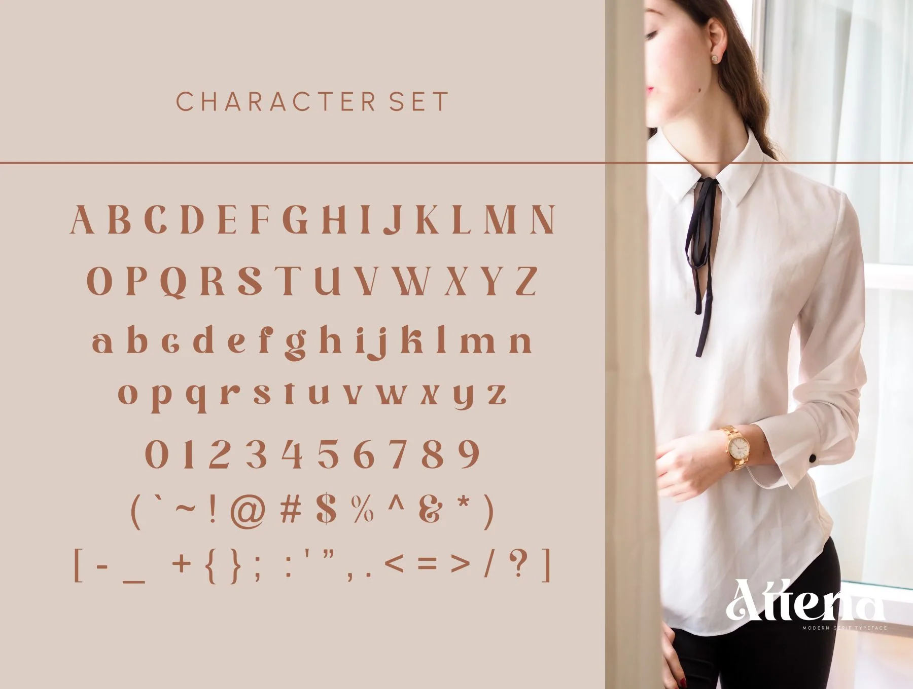 Attena _ modern serif typeface
