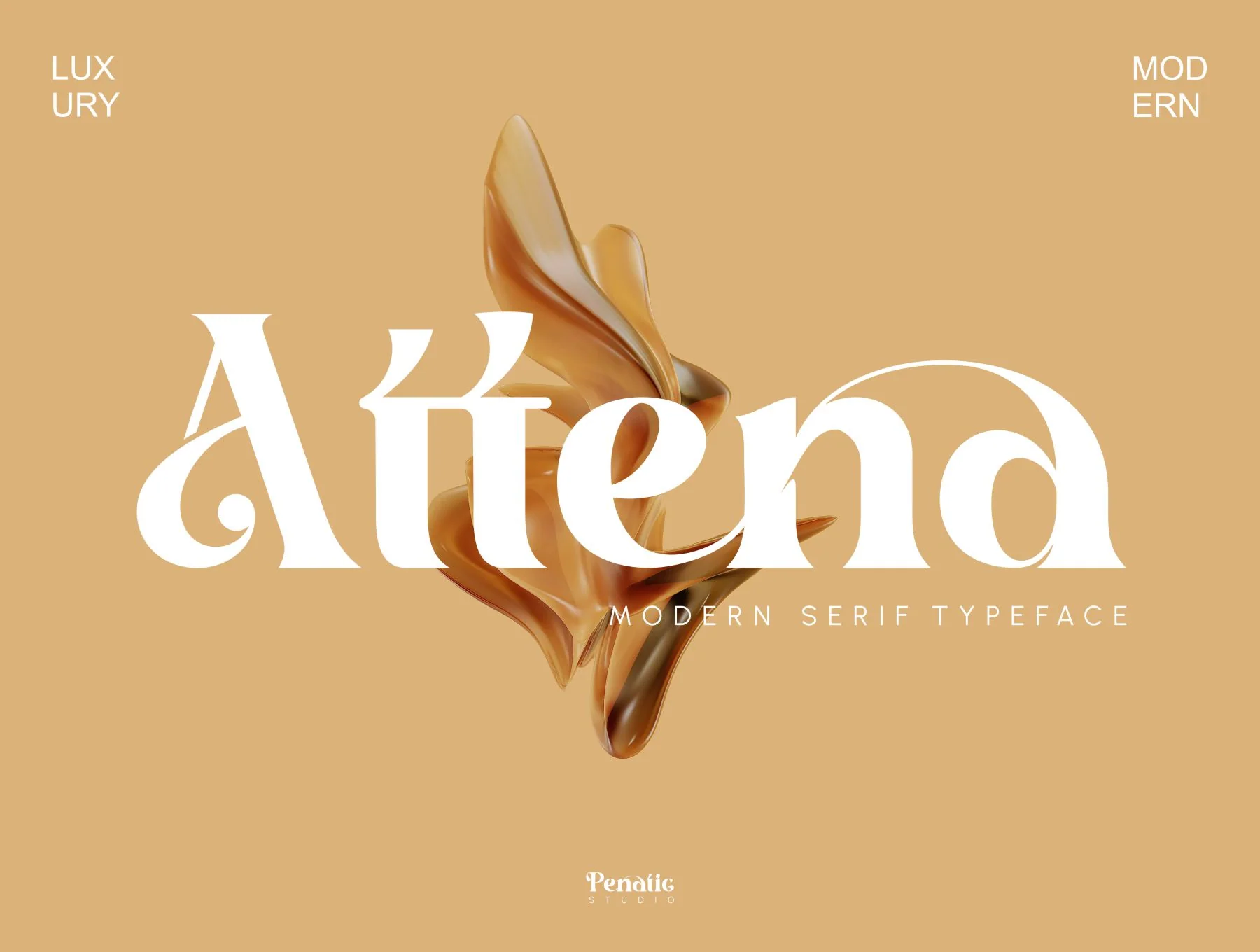 Attena _ modern serif typeface 8