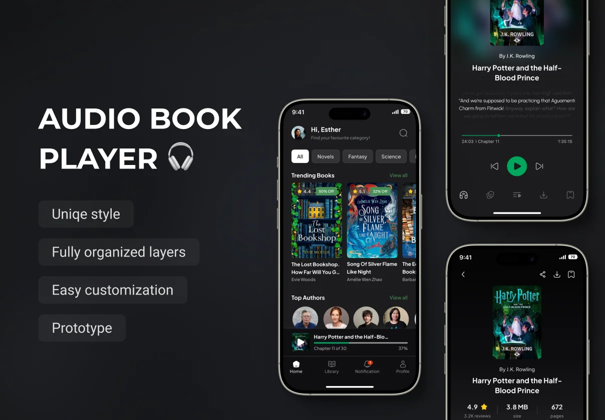 Audio book player 🎧