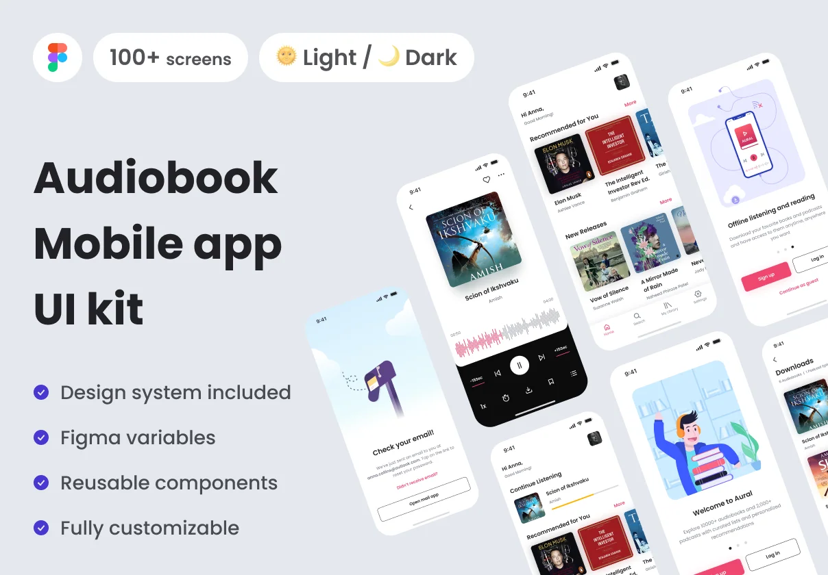 Audiobook UI Kit
