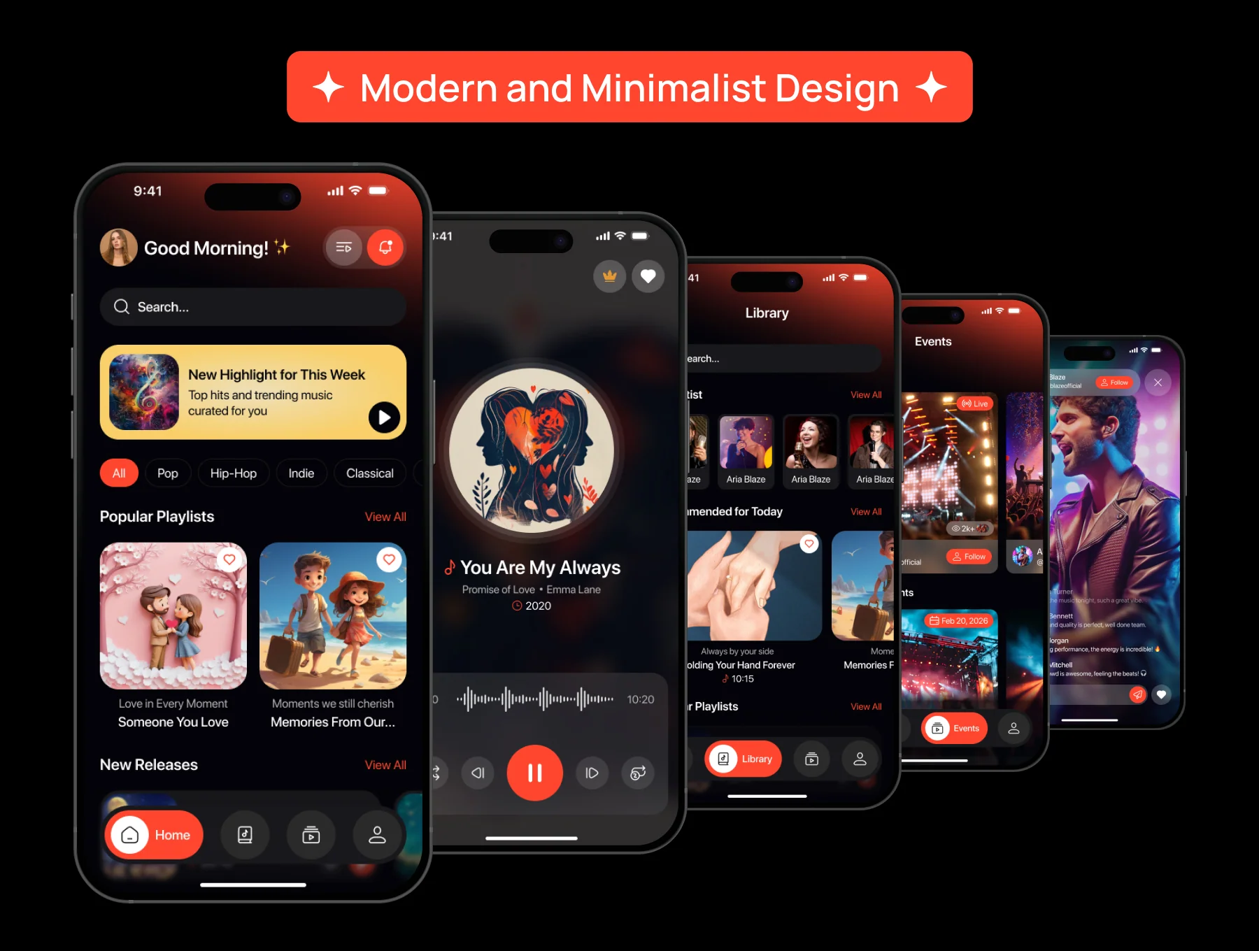 Audiofy – Music & Audio Streaming Mobile App UI Kit 3
