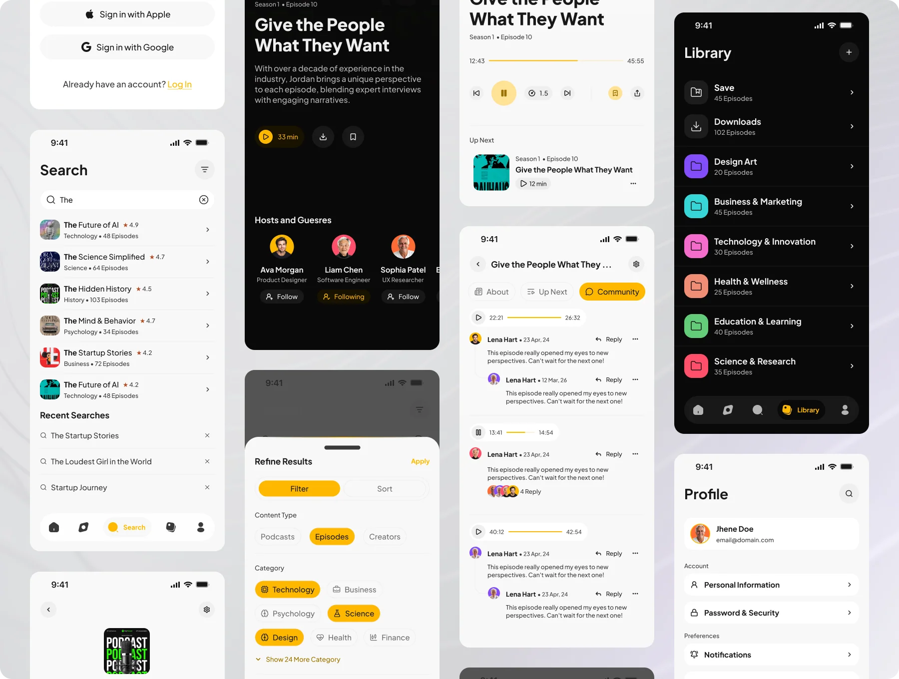 Audivo — Podcast UI Kit 5
