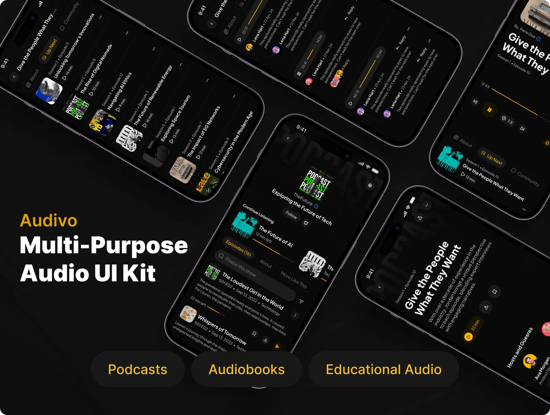 Audivo — Podcast UI Kit 6