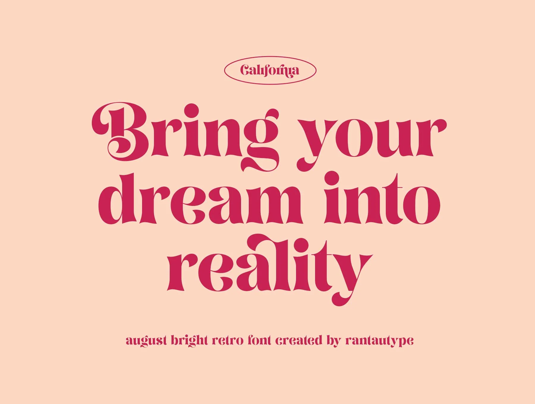 August Bright Retro Serif Font