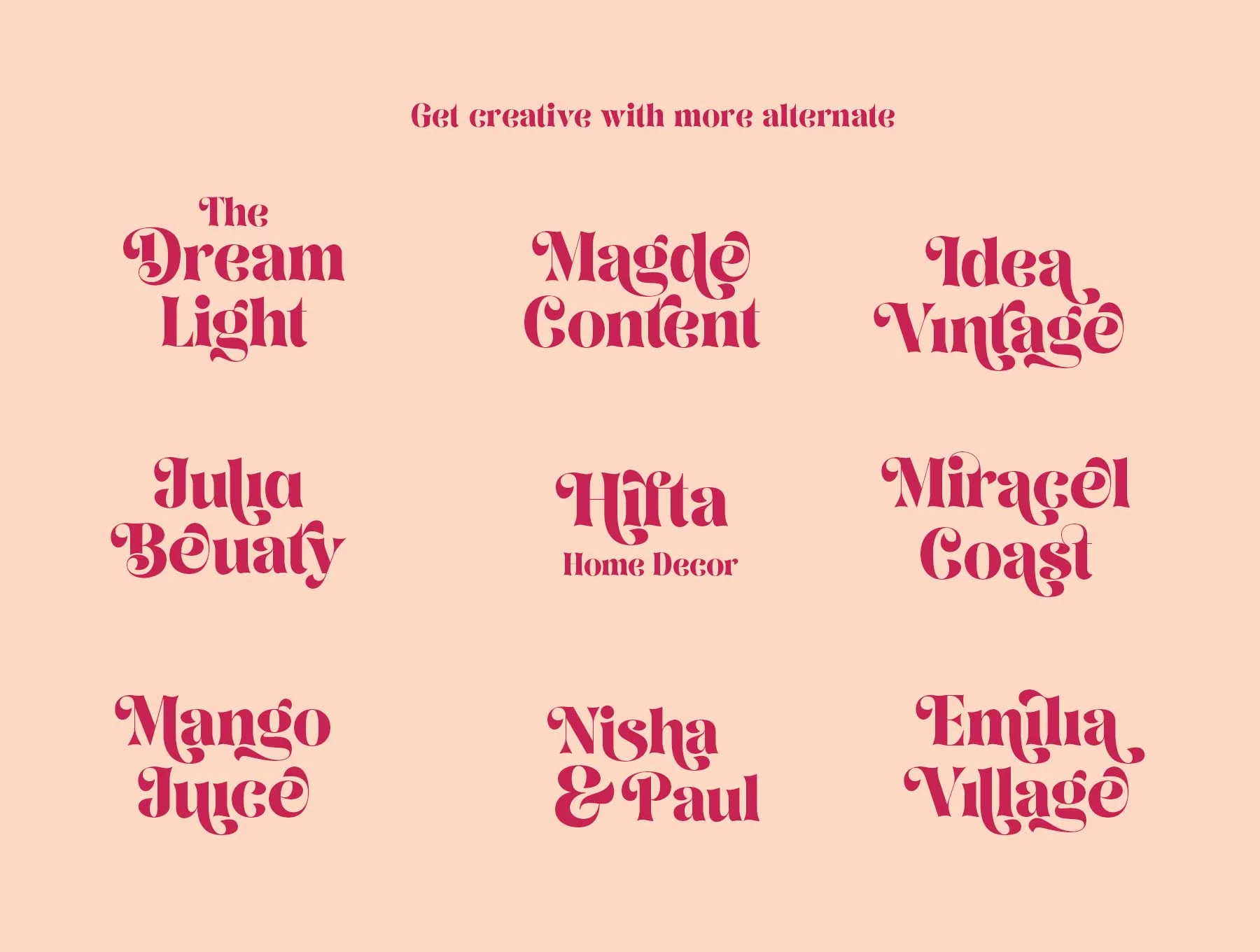 August Bright Retro Serif Font 4