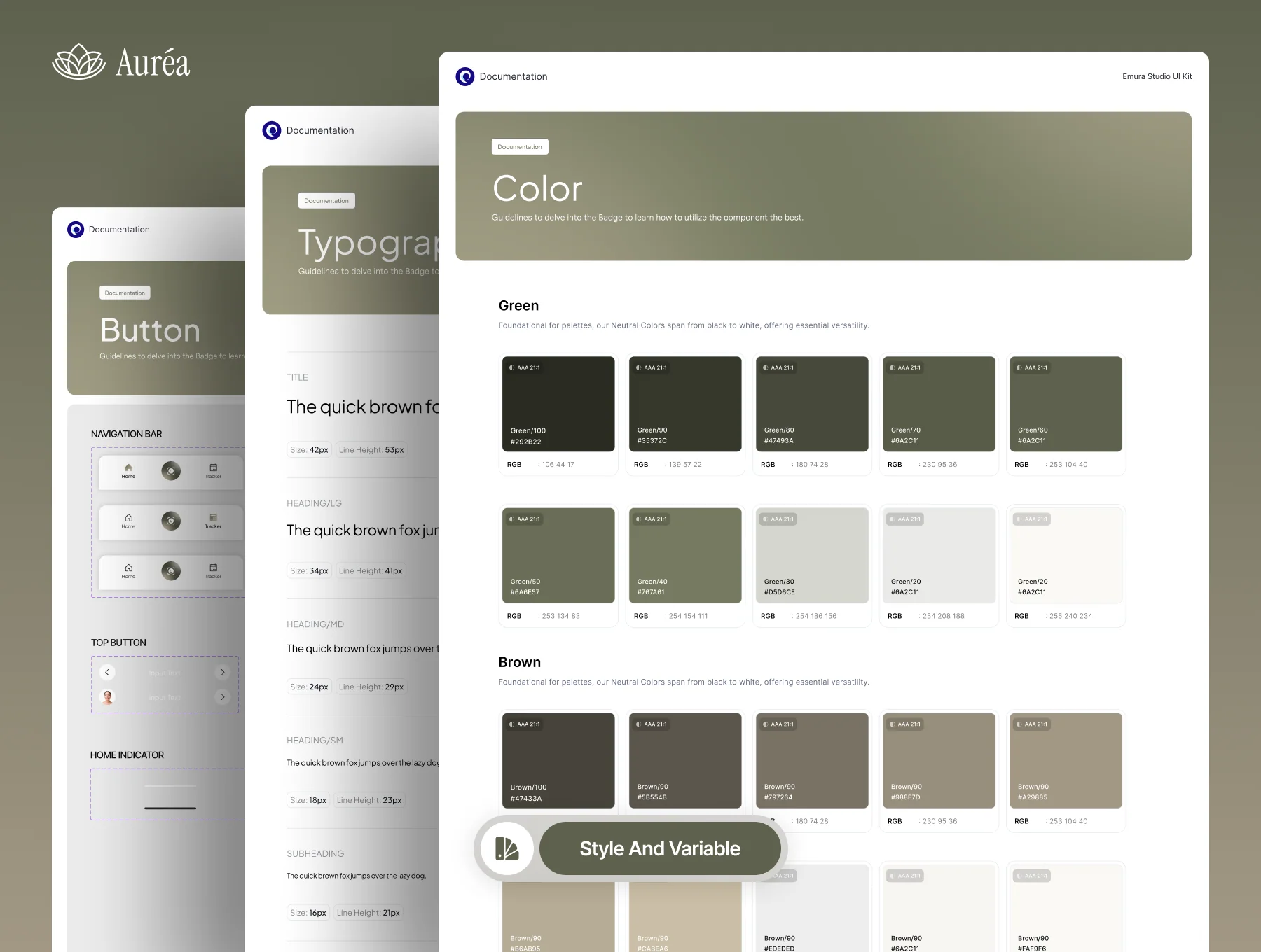 Auréa - Beauty Skincare App UI Kit 3