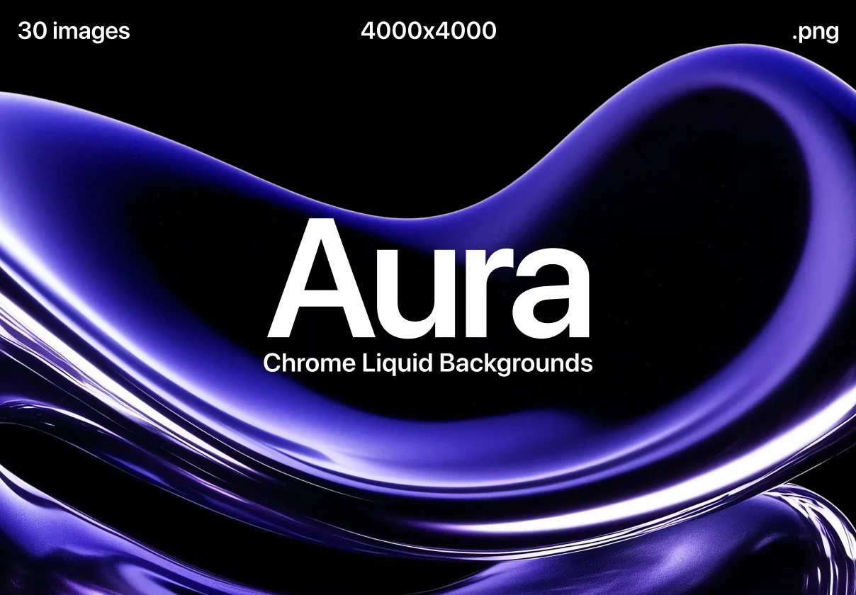 Aura – Chrome Liquid Backgrounds