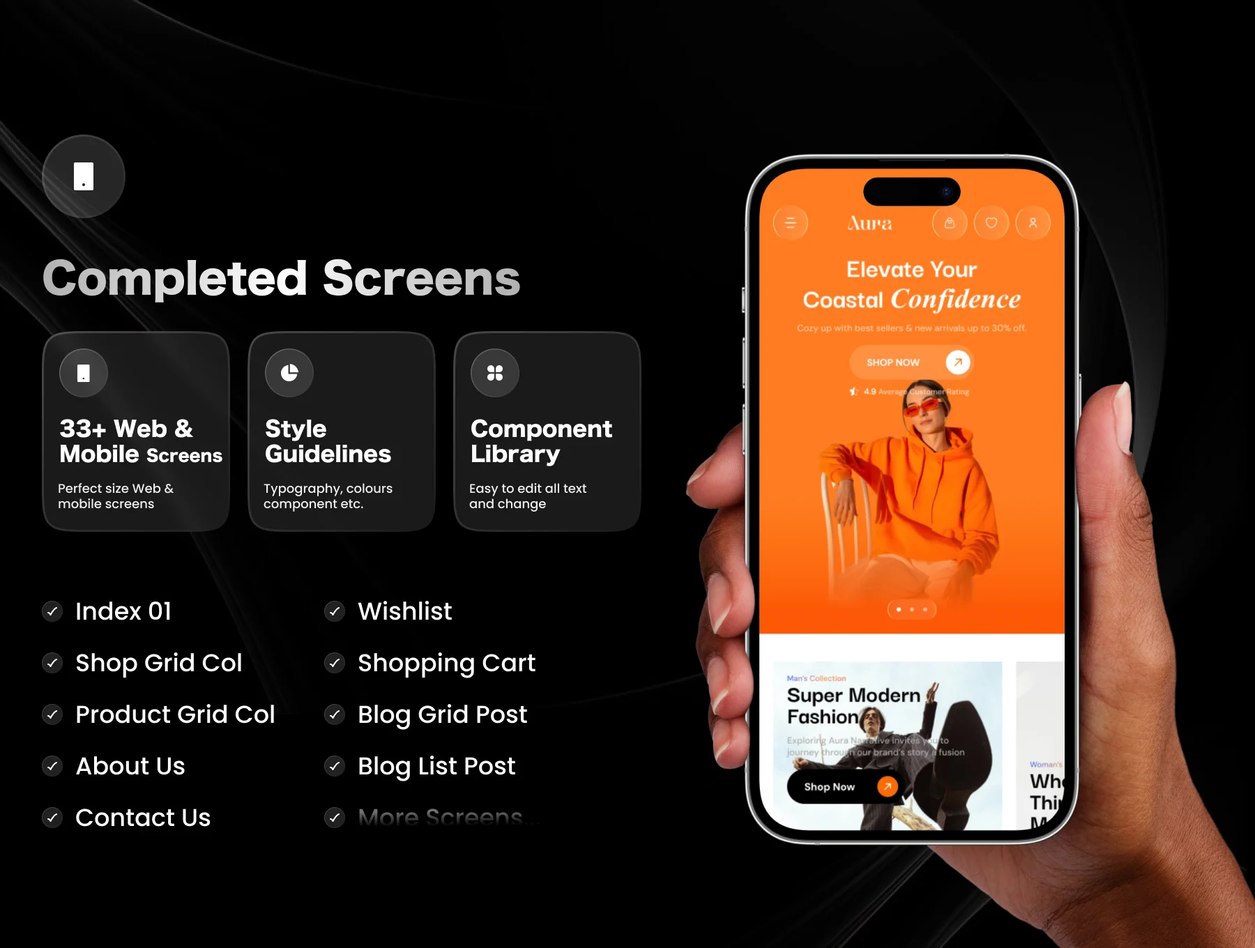 Aura - eCommerce Web UI Kit 3
