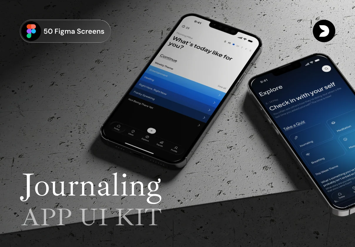Aura – Journaling & Mindfulness Mobile UI Kit