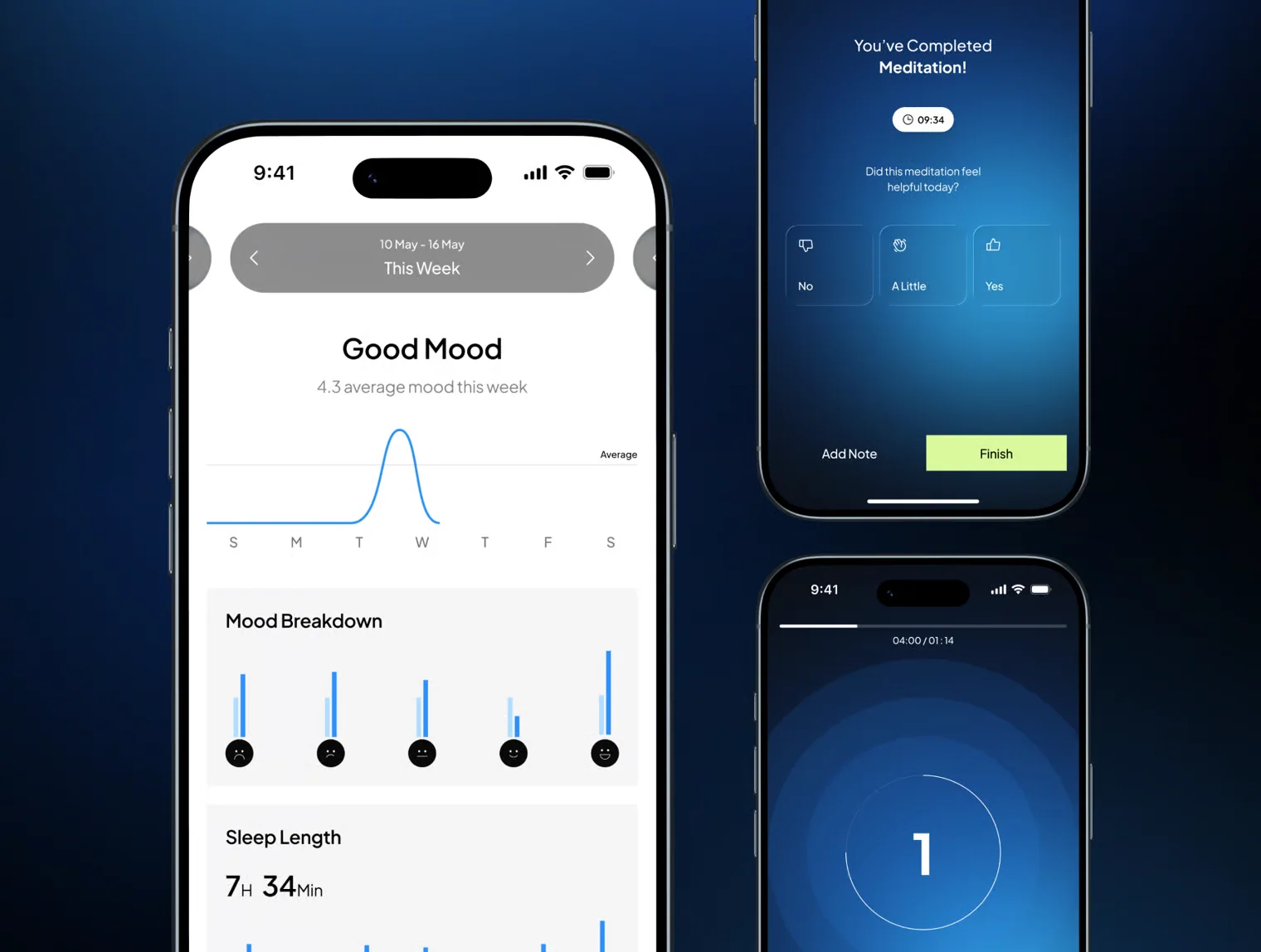 Aura – Journaling & Mindfulness Mobile UI Kit 4