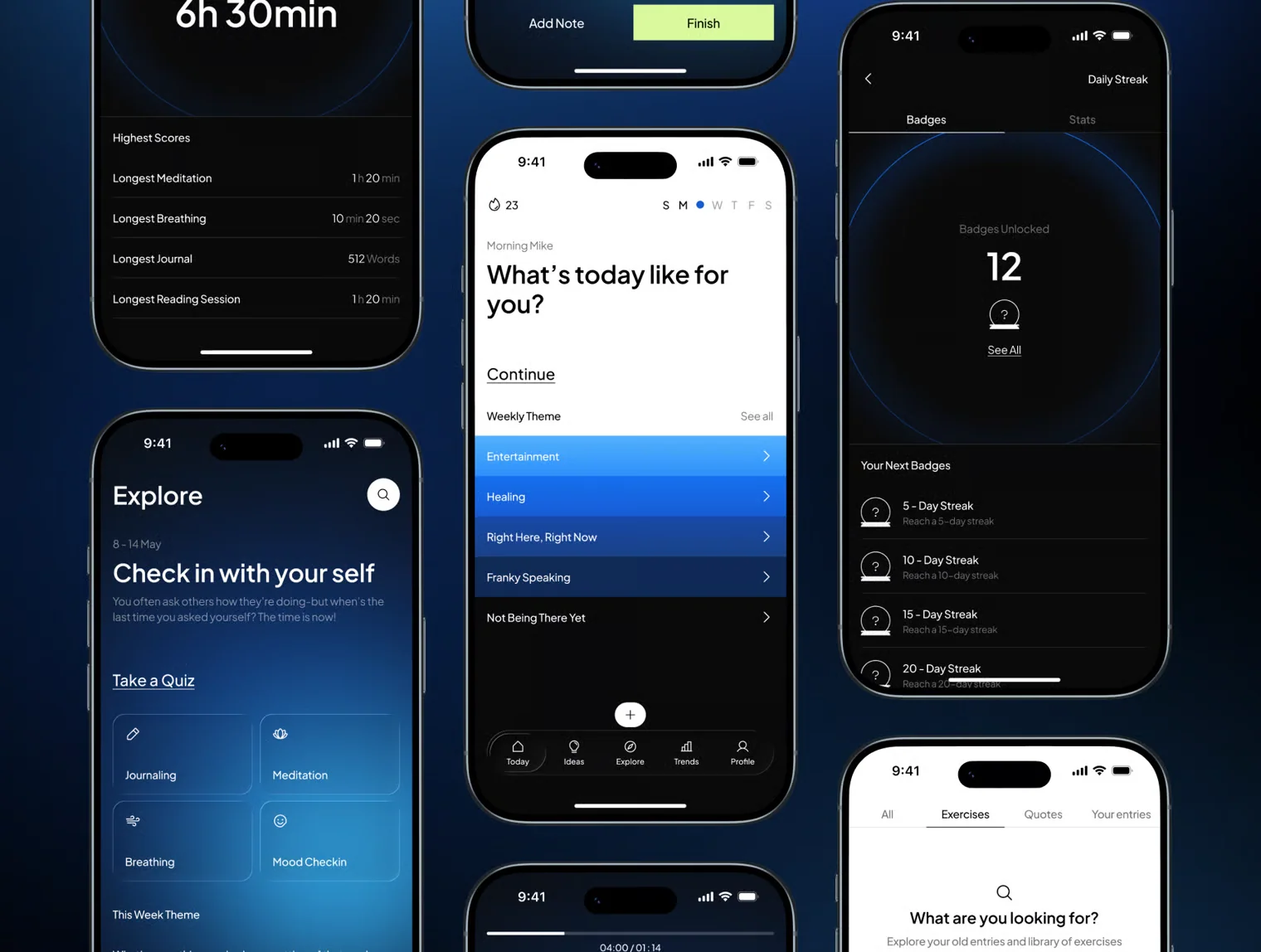 Aura – Journaling & Mindfulness Mobile UI Kit 6