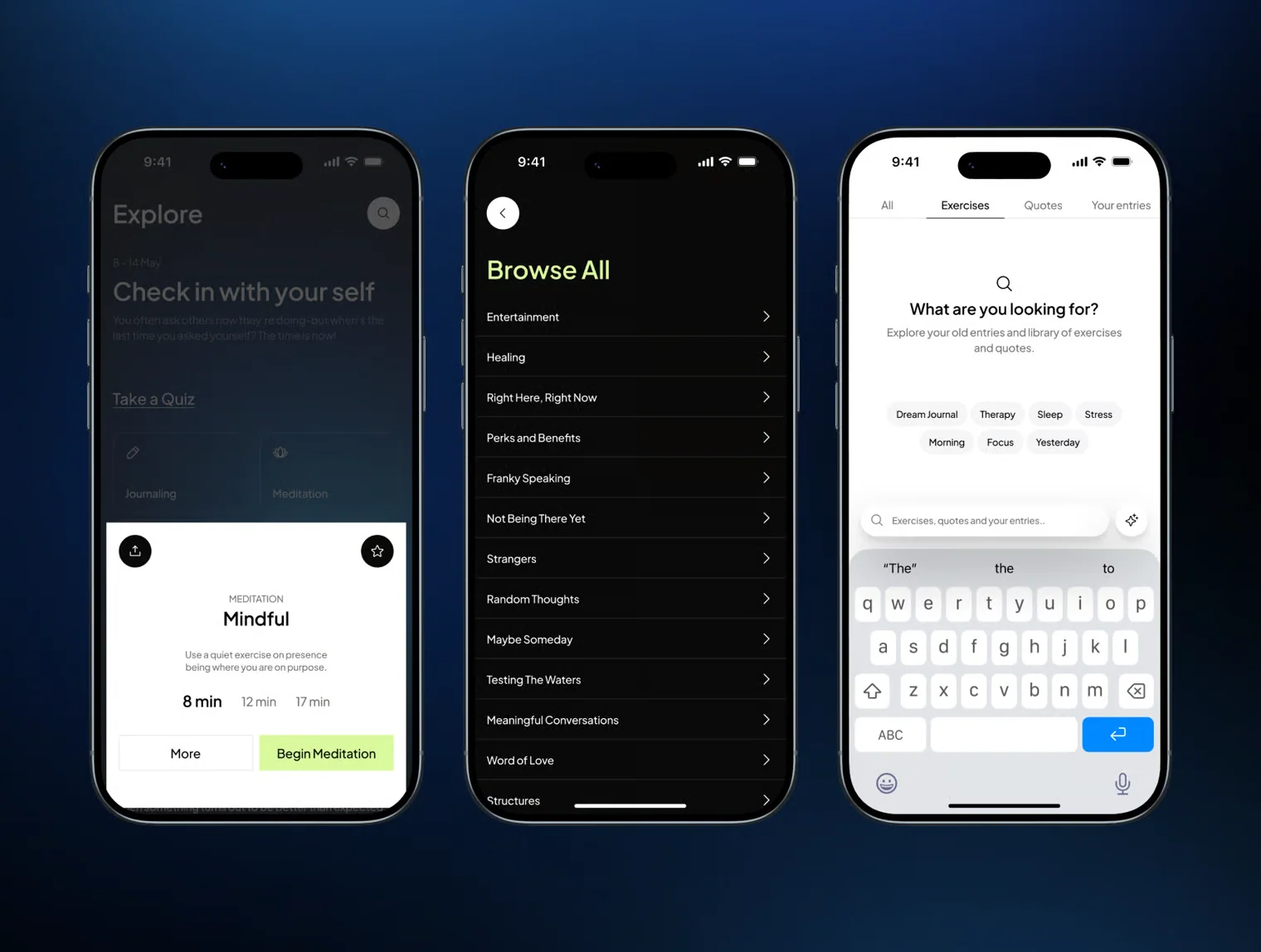 Aura – Journaling & Mindfulness Mobile UI Kit 8