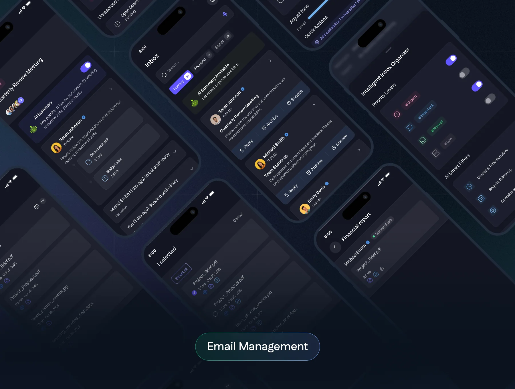 Aura – Professional AI Assistant Mobile App UI Kit 4