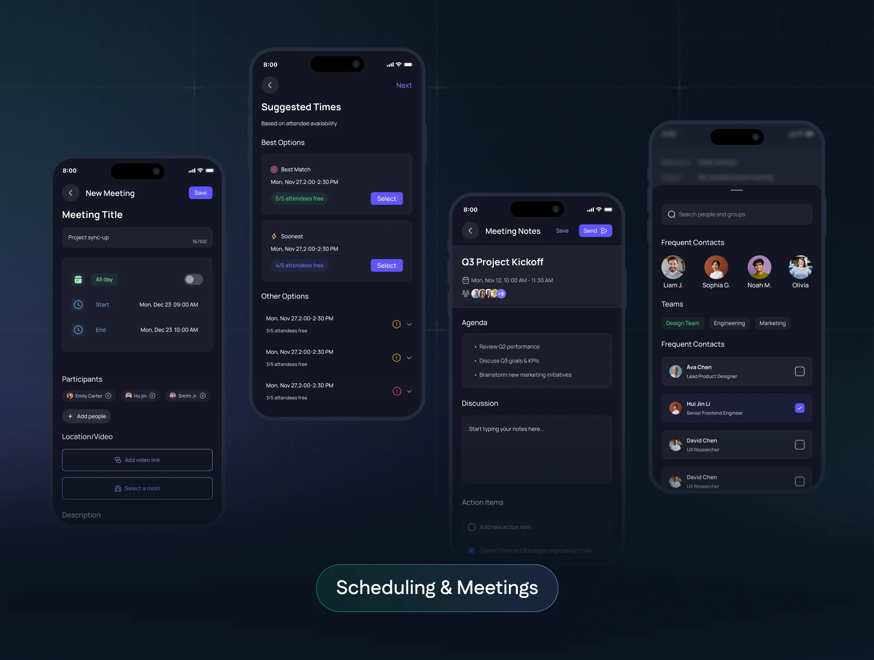 Aura – Professional AI Assistant Mobile App UI Kit 5