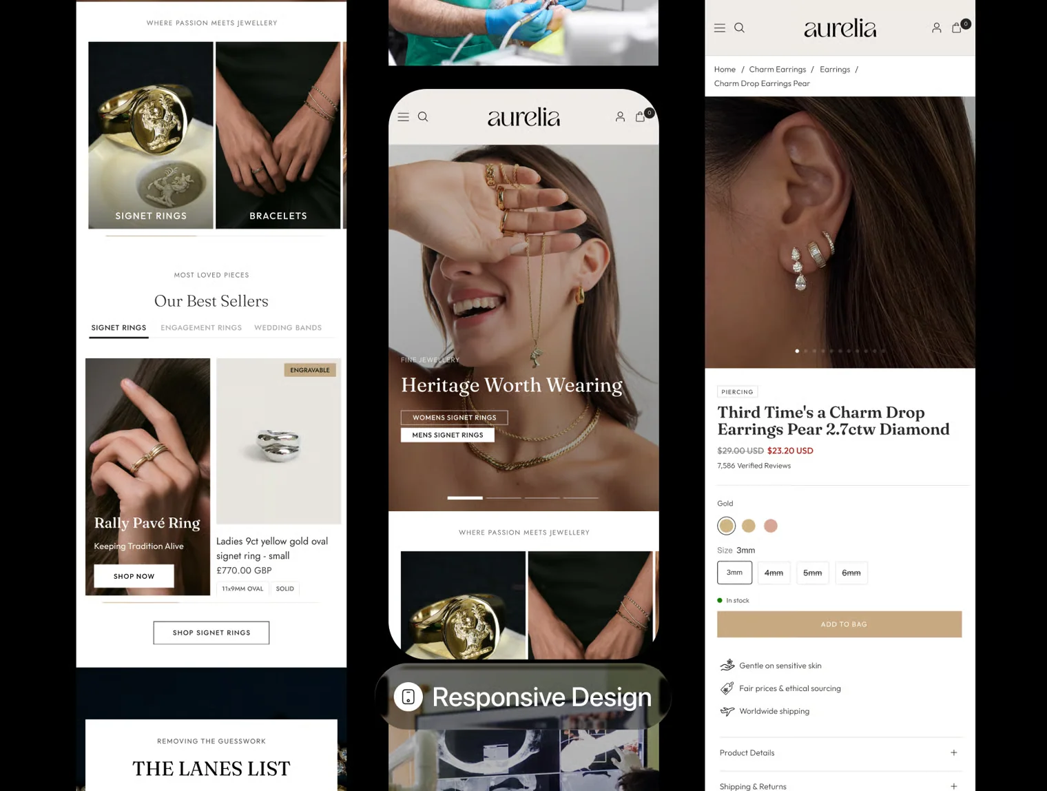 Aurelia — Luxury Jewelry E-Commerce Website UI Kit 4
