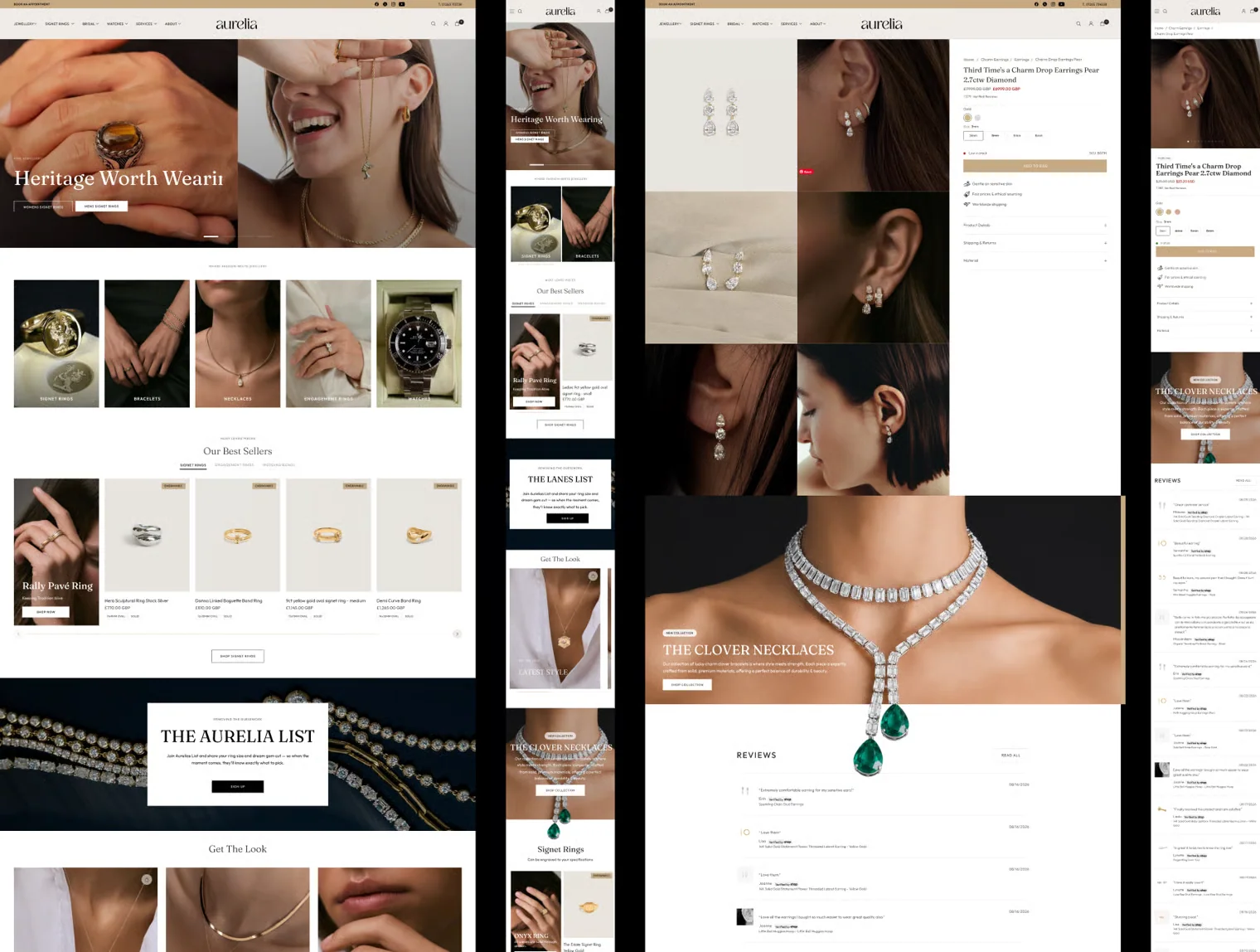 Aurelia — Luxury Jewelry E-Commerce Website UI Kit 6