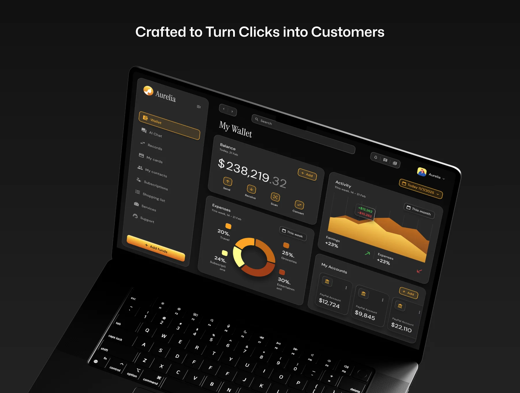 Aurelia - Wallet & Crypto Web UI Kit 7
