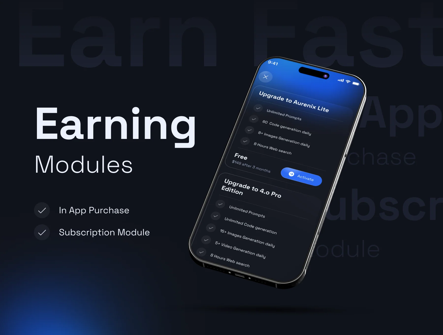 Aurenix – AI Chat App UI Kit 4