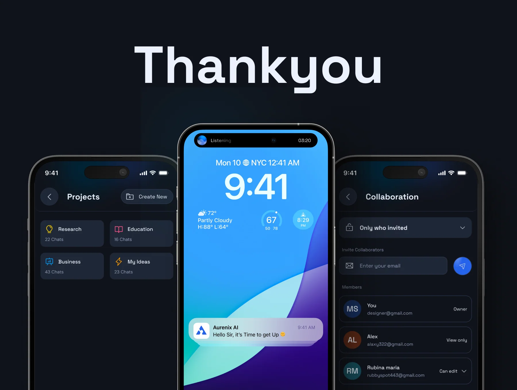 Aurenix – AI Chat App UI Kit 8