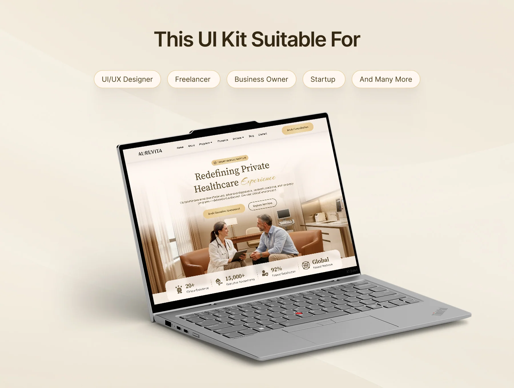 Aurevita – Medical & Wellness Website UI Kit 3