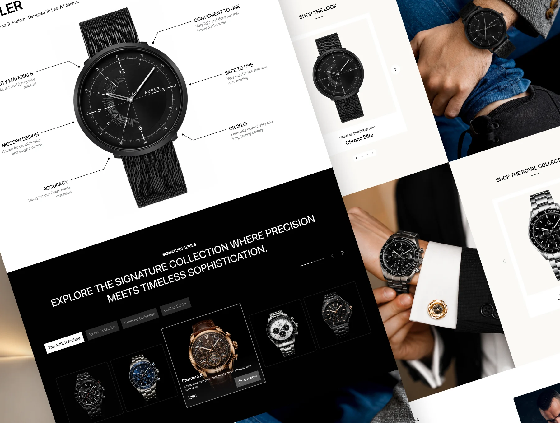 AUREX - Luxury Watch Website UI Kit 5