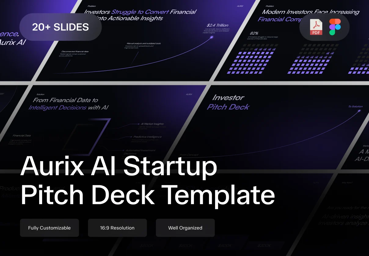 Aurix AI Startup Pitch Deck Template