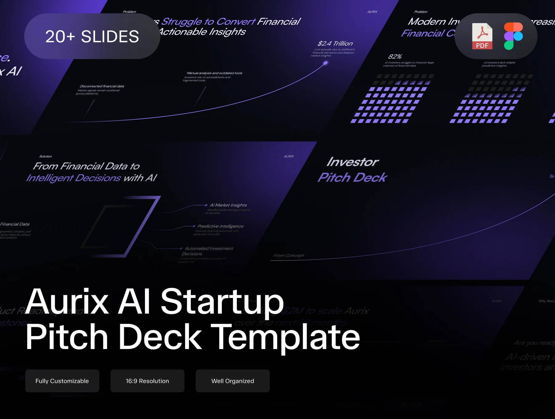 Aurix AI Startup Pitch Deck Template