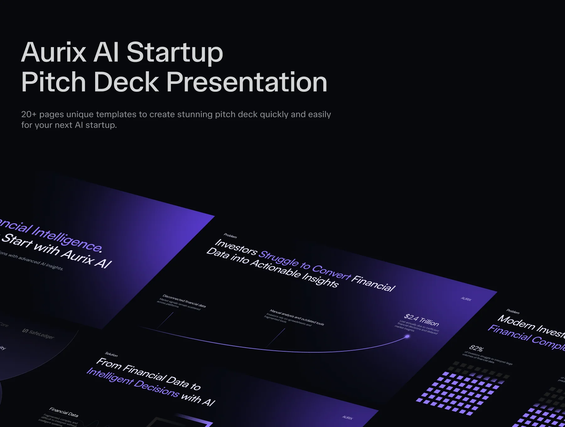 Aurix AI Startup Pitch Deck Template 5