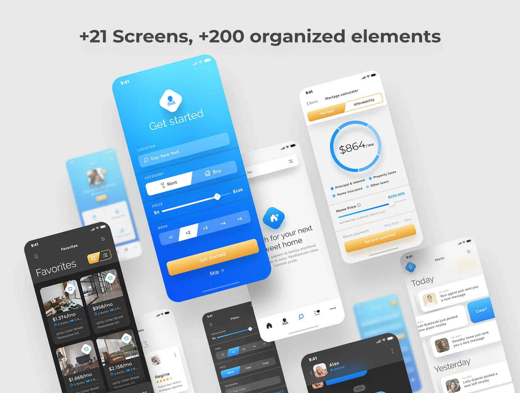 Aurora - Real Estate UI Kit 9