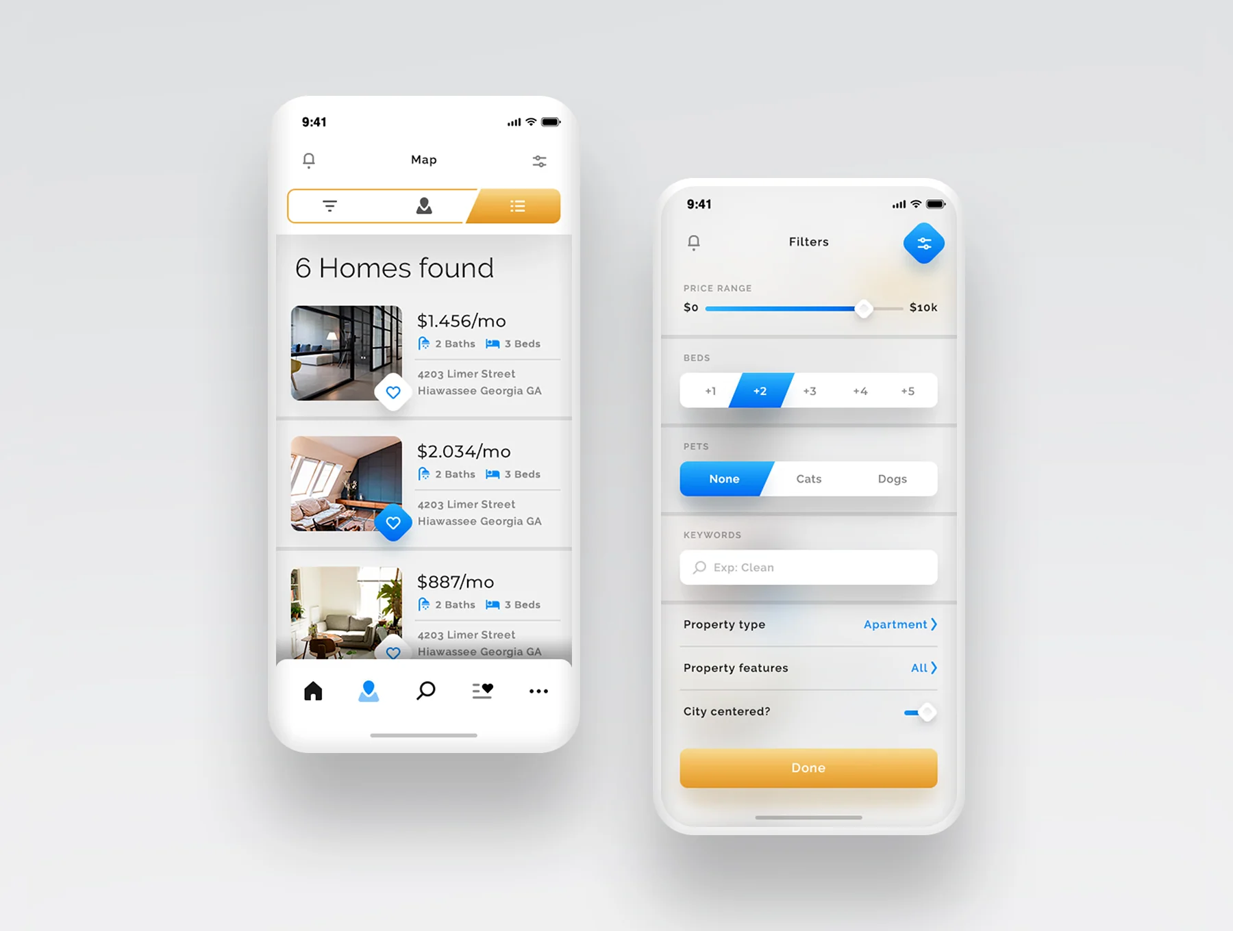 Aurora - Real Estate UI Kit 4