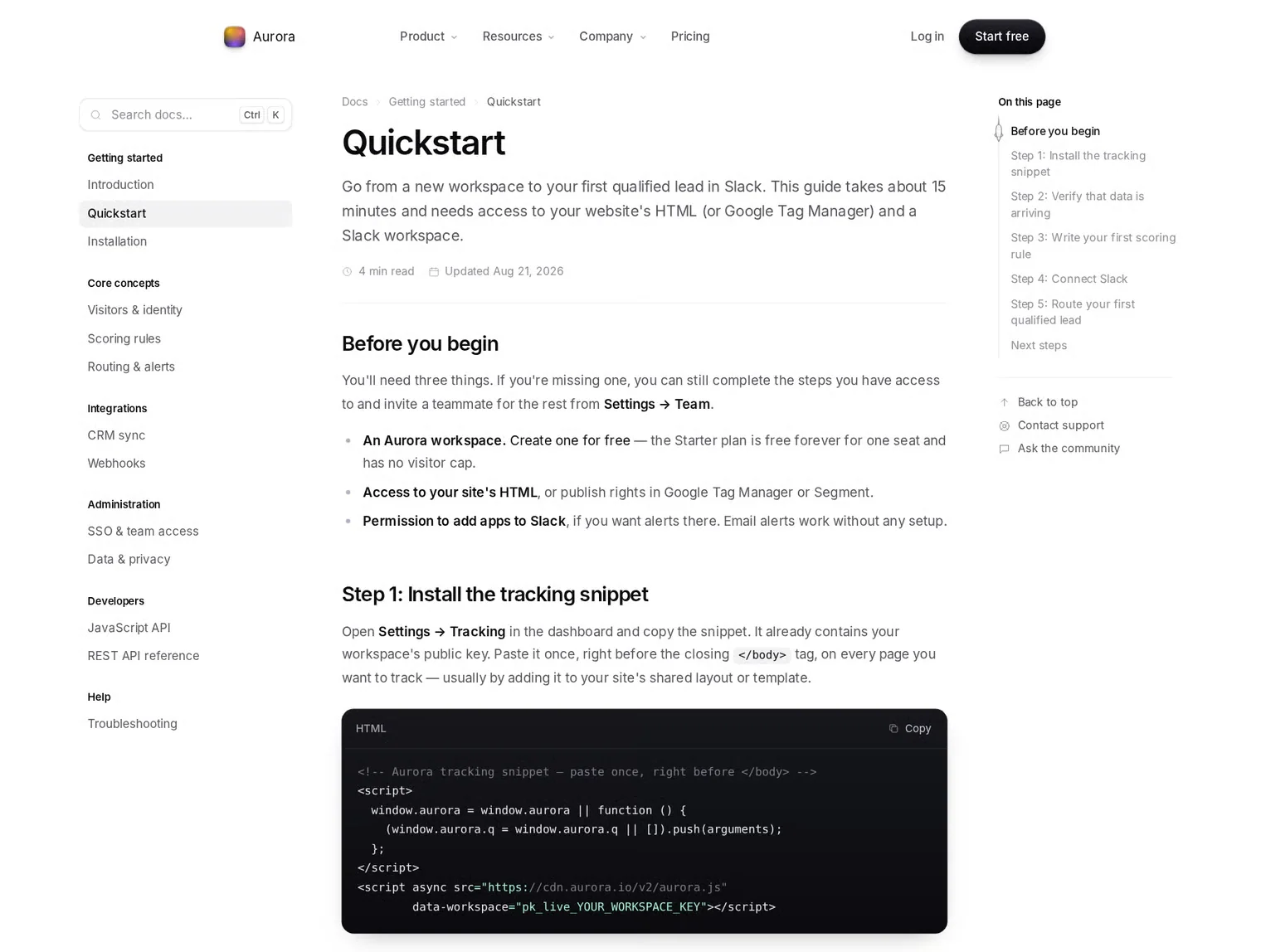 Aurora - Next.js Template for SaaS Websites 7