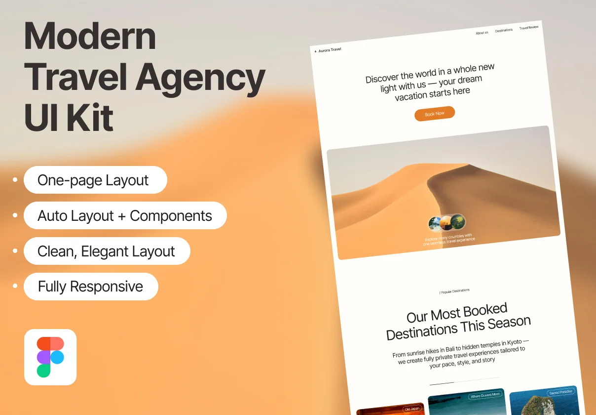 Aurora – Travel Agency UI Kit