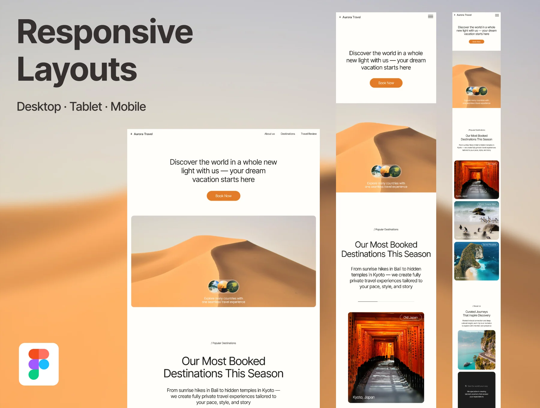 Aurora – Travel Agency UI Kit 2